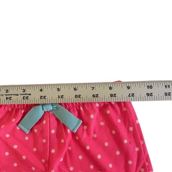 Toddler Carters Size 24 Months Pink Polka Dot Shorts Girls Flame Resistant - Picture 3 of 6